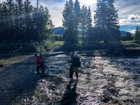 Crossing Skeleton Creek.