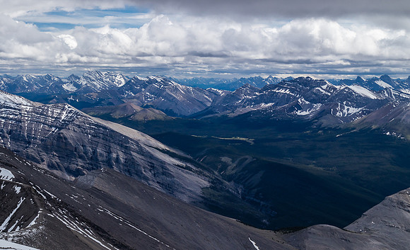 Puma Mountain at left with Panther at center and Melanin at right.