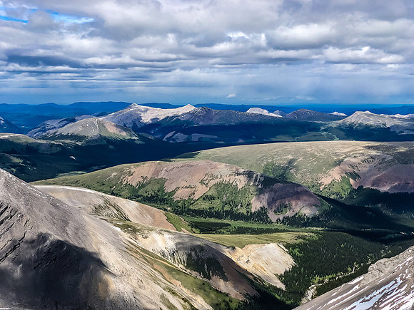 Gorgeous views over Ya Ha Tinda towards Scalp Peak.