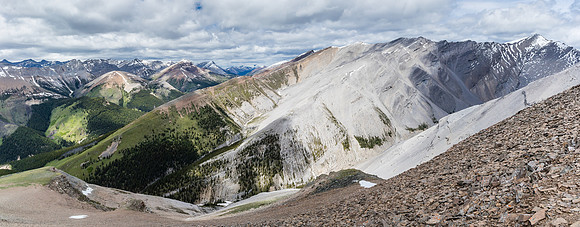 The peak to the north of Wapiti is unnamed but has a nice alpine bowl.