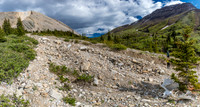 Hiking back up the Peters Creek / Divide Pass trail.