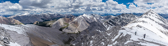 Finally on the south ridge of Condor with views forever.
