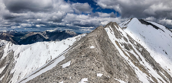 Whelk and Forbidden at left and the summit looking so close at right.