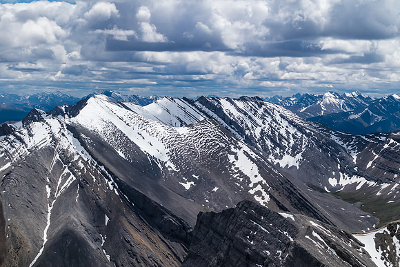 Nice views over Shale Pass to an unnamed summit.