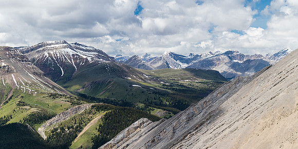 Views to a distant Icefall, Malloch, Snarl and Mamen.