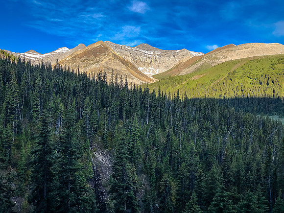 Hiking down from Tomahawk Pass.