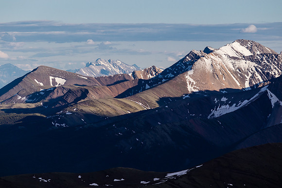 Flints Peak rises at right.