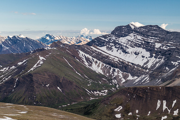 Boar Station at right with Bonnet Peak in the distance.