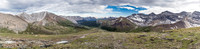 Views south down Divide Creek from the ascent slopes of Chirp Peak.