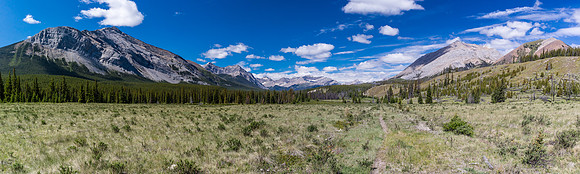 White, Prow and Mount Tyrrell from the Cascade Fire Road trail.