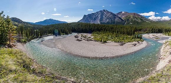 The Red Deer River and Mount White.