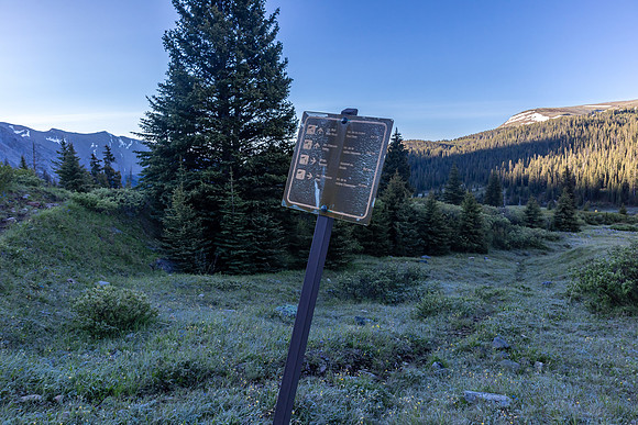 A frozen sign.