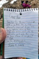 The register was placed recently - this is who I got the trip idea from!