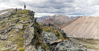 Hiking up the easy and scenic south slope of Chirp Peak.