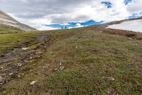 Hiking up to Divide Pass.
