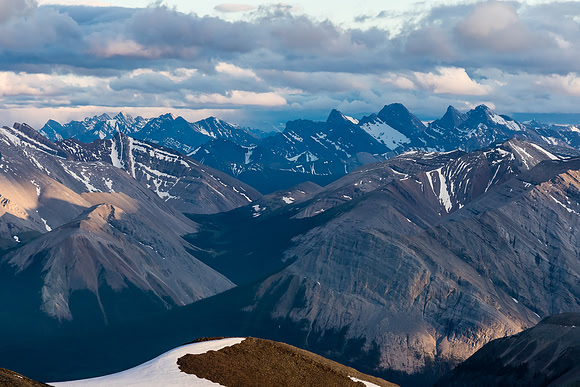 Views past Mount White to Cuthead Peak.