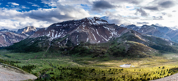 Incredible lighting over Tomahawk Pass.