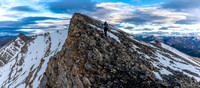 Ascending to the summit of Tomahawk Mountain in gorgeous late evening light.