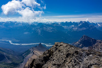 Views towards Murchison, Corona Ridge and Quill Peak.