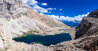 The lakes from on top of the scramble section on the way down.