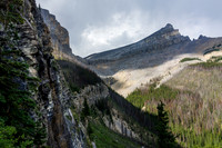 This is where we got lost in the morning, now descending back down the cliffs - on trail this time!