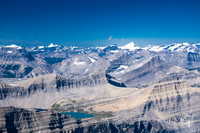 Pinto Lake with Amery, Bryce, Saskatchewan, Columbia and even Tsar visible - along with many other giant peaks.
