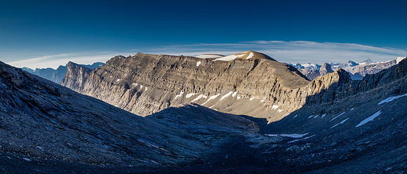 Looking back down the valley we ascended from the tarns.