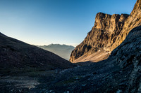 Another look back along our traverse route.