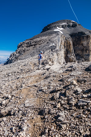 After the excitement of the notches, it's a very normal Rockies scree bash to the summit!