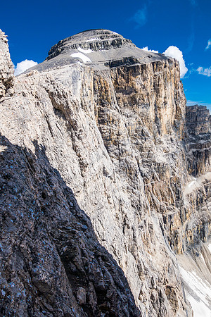 Looking towards the summit from within the first notch.
