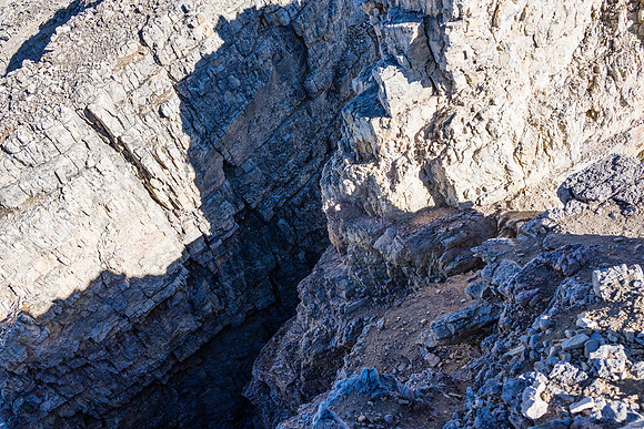 Looking down at the first notch.