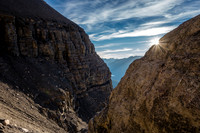 A great shot of the evening sun as we work our way higher and higher into the amphitheater.