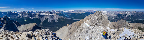 What a day! Clearly the north summit is lower now.