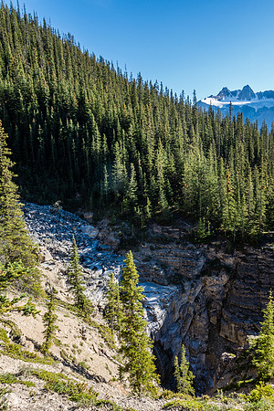 Looking down at the larger of the two waterfalls along the creek - this is why you might as well pretty much avoid the creek entirely