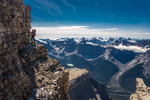 One of my favorite shots from the trip - coming off one of the ledge traverses under the ridge.