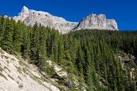 Mount Murchison looms over our approach along the N side of the creek. The amphitheater looks rather insignificant from here.