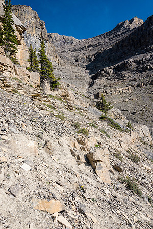Descending the amphitheater.