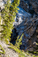 Looking down at the larger of the two waterfalls along the creek - this is why you might as well pretty much avoid the creek entirely