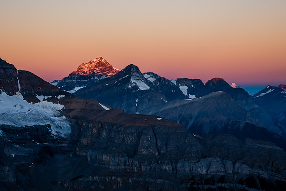 Sunrise on Mount Forbes.