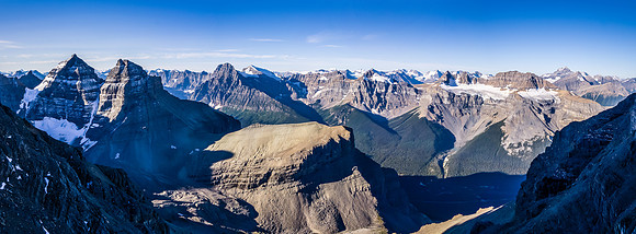 Looking west to the Chephren / White Pyramid Massif.