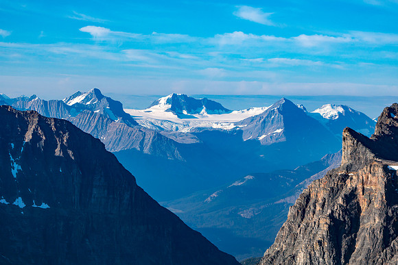 Mounts Brown and Hooker show up - I think this is probably the best view I've ever had of these two mountains.