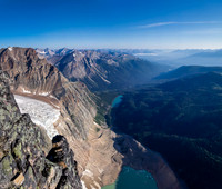 Looking across the bottom of the east ridge.