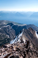 A view back along the east ridge.
