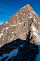 The east ridge is low 5th class terrain.