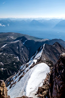 A view back along the east ridge.