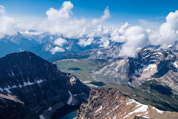 Verdent Pass from the West Ridge of Cavell.