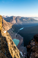 Views back over Cavell Lake.