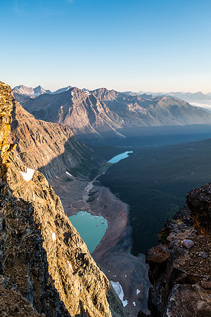 Views back over Cavell Lake.