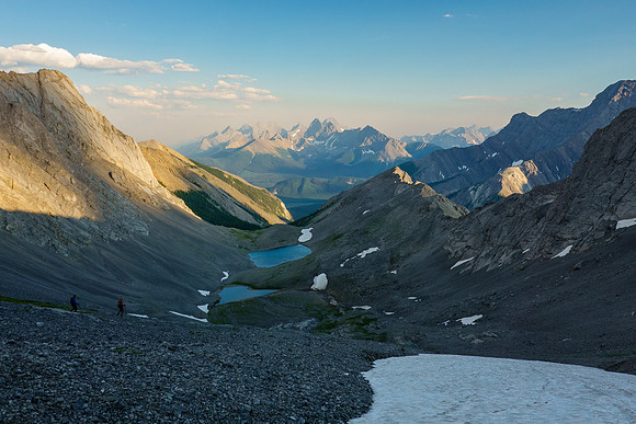 Descending back to Turbulent Lakes.