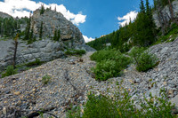 Nearing the lower SE access gully.
